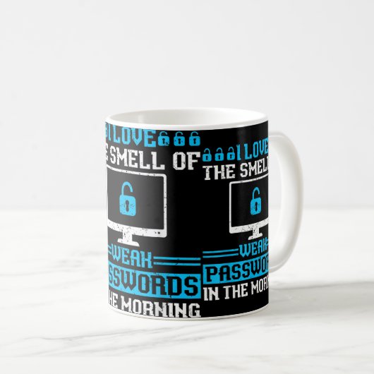 White Hat Ethical Hacker - Cyber Network Security Kaffeetasse (VorderseiteRechts)