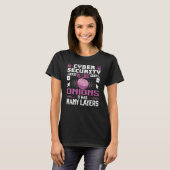 White Hat Ethical Hacker - Cyber Network Security T-Shirt (Vorne ganz)