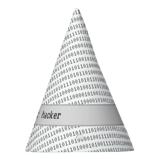 White Hat Hacker für einfache Kostüme oder Tech-Pa Partyhütchen (Rechts)