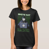 White Hat Hacker Programmieren von Dark Net T-Shirt (Vorderseite)