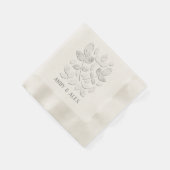 White Haven Paper Cocktail Napkins Serviette (Ecke)