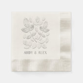 White Haven Paper Cocktail Napkins Serviette (Vorderseite)