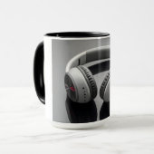 white headphones tasse (Vorderseite Links)