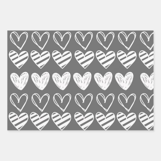 White Heart #24 Geschenkpapier Set (Vorderseite 3)