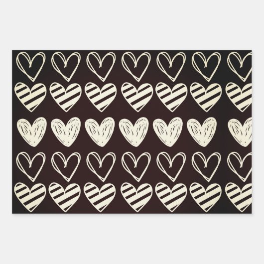 White Heart #24 Geschenkpapier Set (Vorderseite 2)