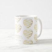 White Heart Best Friends All Occasion Gift  Kaffeetasse (VorderseiteRechts)