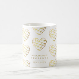 White Heart Best Friends All Occasion Gift Kaffeetasse