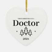 White Heart Doctor Erster Weihnachtsschmuck (Vorne)
