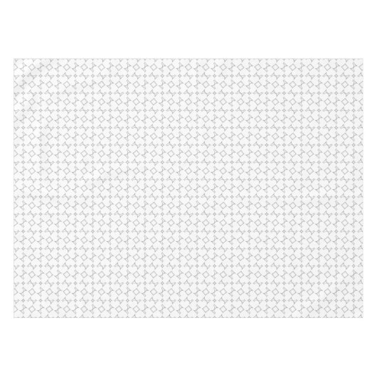 White Hearts Gray Diamond Muster Tischdecke (Vorderseite (Horizontal))