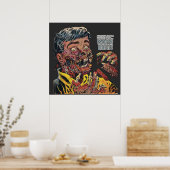 White Heat Harvey Horror Comicen Zeile Black Cat Poster (Küche)