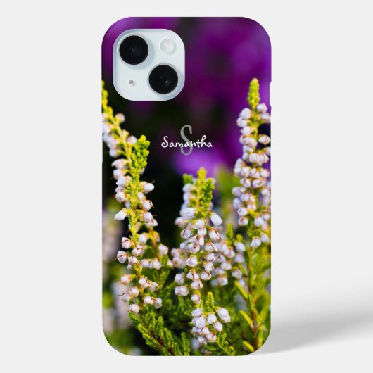 White Heather Phone case (Rückseite)