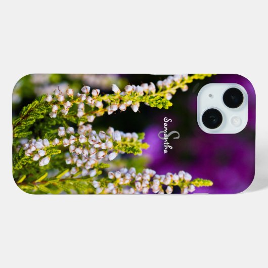 White Heather Phone case (Rückseite (Horizontal))