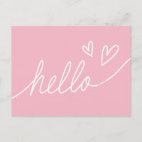 White "Hello" Buchstaben mit Herzform