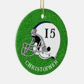 White Helmet Christmas Keramik Ornament (Rechts)