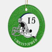 White Helmet Christmas Keramik Ornament (Links)