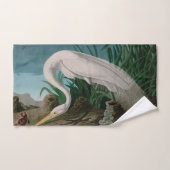 White Heron Birds of America Audubon Print Badhandtuch Set (Handtuch)
