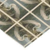 White Heron, Great Egret, Audubon Birds of America Kurzer Tischläufer (Ecke)