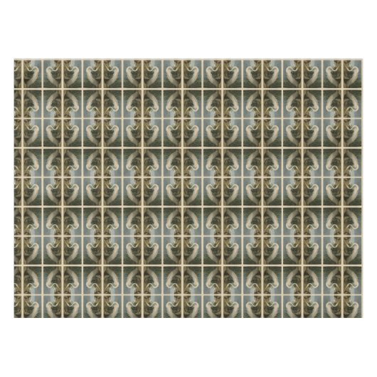 White Heron, Great Egret, Audubon Birds of America Tischdecke (Vorderseite (Horizontal))