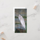White Heron Karte (Vorderseite/Rückseite Beispiel)