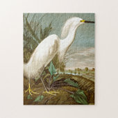 White Heron von John James Audubon Puzzle (Vertikal)