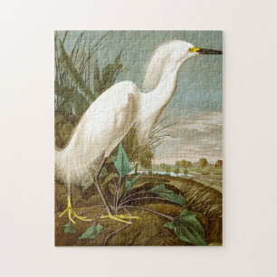 White Heron von John James Audubon Puzzle