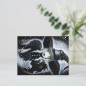 White Hexe Postcard Postkarte (Stehend Vorderseite)