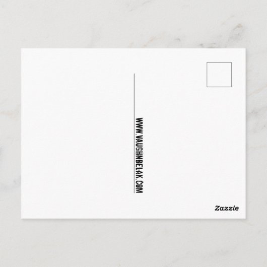 White Hexe Postcard Postkarte (Rückseite)