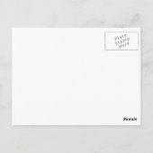 White Hibiskus - Hochzeit danke Postkarten (Rückseite)