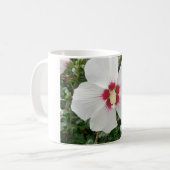 White Hibiskus Kaffee Tasse (Vorderseite Links)