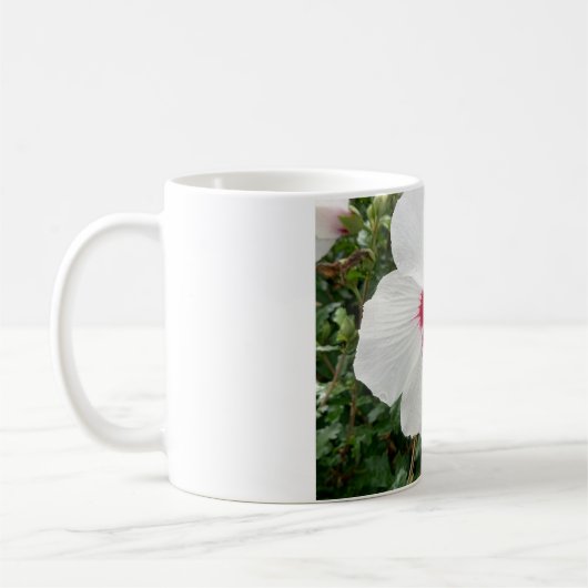 White Hibiskus Kaffee Tasse (Links)