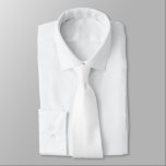 White Hidden Initials Solid Color Neck Tie<br><div class="desc">Weiße versteckte Initialen Solid Color. Für Hochzeiten oder den täglichen Gebrauch,  mit Initialen auf der Rückseite,  die Sie leicht personalisieren oder löschen können,  wenn nicht erforderlich. Kann über die Option Weitere anpassen auf eine beliebige Farbe geändert werden,  oder bitte schreiben Sie mir,  wenn Sie Hilfe benötigen.</div>