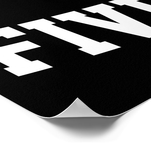 White Hockey Goalie macht fünf Loch aus Poster (Ecke)