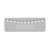 White Holiday String mit Lichter-Adressmarken (Vorne)