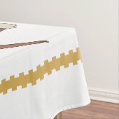 White Holiday Tablecloth Tischdecke (Beispiel)
