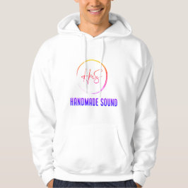 White hoodie - HmS - Handmade Sound