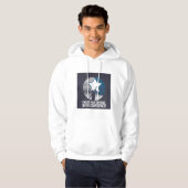White Hoodie, "Jage Deine Träume mit Vertrauen Hoodie (Vorne ganz)