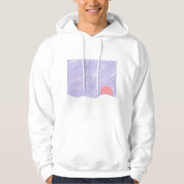 White Hoodie mit Mountain Design