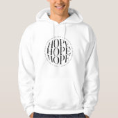 White "HOPE" Hoodie (Vorderseite)