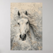 White Horse Art Poster (Vorne)