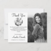 White Horse Beerdigung Foto Dankeschön Karten (Vorderseite)