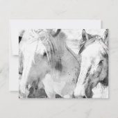 White Horse Beerdigung Foto Dankeschön Karten (Rückseite)