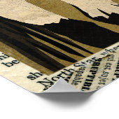 WHITE HORSE & BIRD Art Poster (Ecke)