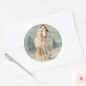 White Horse Christmas Sticker (Umschlag)