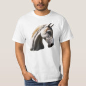 White Horse Equine Art T - Shirt (Vorderseite)