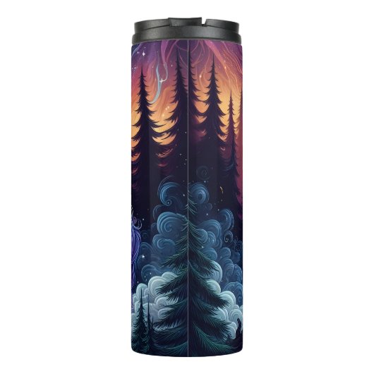 White Horse Fire Forest Magic Thermosbecher (Rückseite)