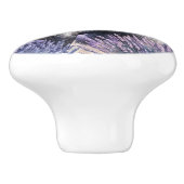 White Horse in a Lavender Field Keramikknauf (Seitenansicht)