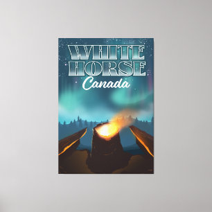 White Horse Kanada Reiseplakat Leinwanddruck