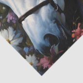 White Horse Majesty Seidenpapier (Detail)