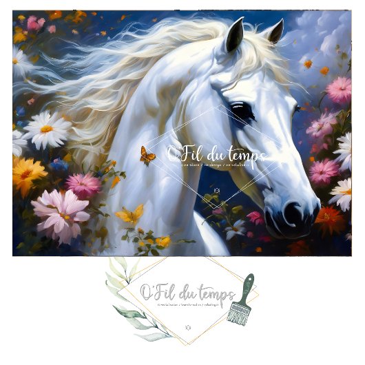 White Horse Majesty Seidenpapier