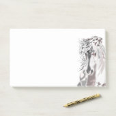 White Horse Post it Notes Post-it Klebezettel (Auf Schreibtisch)